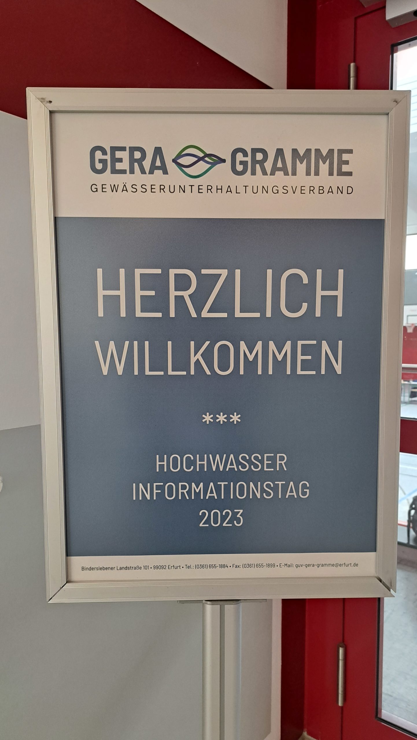 Read more about the article Hochwasserinformationstag beim Gewässerunterhaltungsverband Gera/Gramme